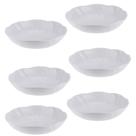 Kit Seis Saladeira Redonda de Melamina Ondulada 30 x 7,2 cm WECK