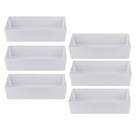 Kit Seis Tigelas de Melamina Retangular 22,7 x 15 x 5 cm - 700 ml WECK