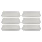 Kit Seis Travessas de Melamina Retangular Funda 40 x 27,5 x 5cm WECK