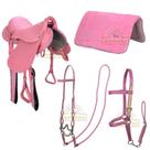 Kit Sela Australiana em Couro Rosa SV1050
