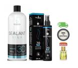 Kit Selagem 1l 3d + Protetor Termico Elimina o Frizz 130ml