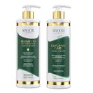 Kit Selagem Térmica Alisamento Orgânico P/ Cabelos Resistentes Afro Cacheado + Shampoo Pré Antirresíduo 500ml - Maochi