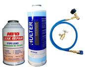 Kit Selante Tapa Fugas Reparo Ar Condicionado Automotivo e Gás R134a Fluído Refrigerante 500g Hulter