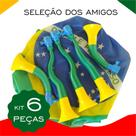 Kit Seleção Amigos - 5 Cornetas e 1 Bandeira Copa Kit Seleção Amigos - 5 Cornetas e 1 Bandeira Copa