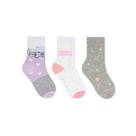 Kit Selene 3 Pares Meia Menina Cano Alto 2451 Lilas