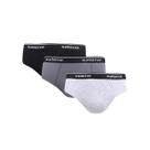 Kit Selene Cueca Slip 3 Peças 11900 Branco/Mescla/Preto