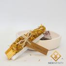 Kit Selenita e Defumador Bastão de Palo Santo Emantado com Calendula