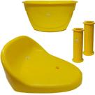 Kit Selim Cesta Manaopla Para Triciclos Nathor COR:AMARELO Kit Selim Cesta Manaopla Para Triciclos Nathor COR:AMARELO