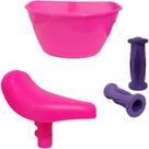Kit Selim Cesta Manopla Aro 12 P/ Bicicletas Nathor Original