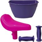 Kit Selim Cesta Manopla Aro 12 P/ Bicicletas Nathor Original