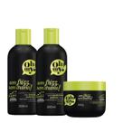 Kit Sem Frizz e Sem Drama Oh My Shampoo, Cond e Máscara 300g