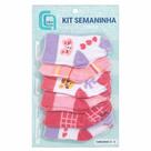 Kit Semaninha Meia Infantil RN 0 a 4 Meses 7 Pares