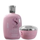 Kit Semi Di Lino Moisture Low Shampoo Nutritivo 250ml + Alfaparf Moisture Máscara Nutritiva 200ml