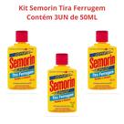 Kit Semorin Tira Ferrugem De Roupas - Original NFe