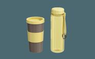Kit Sempre Hidratado Coza Copo e Squeeze Amarelo