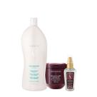 Kit Senscience Silk Moisture Intensif Shampoo Máscara Sérum 55 (3 produtos)