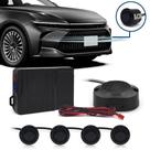 Kit Sensores Dianteiros Preto Range Rover Estacionamento Frontais Frente Buzzer 4 Pontos