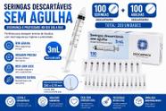 Kit Seringa 3mL Agulha 25x0,70mm Descarpack