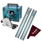 Kit Serra Circular com Maleta SP6000J Makita e 2 Trilhos de 1m e Coletor de Pó