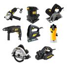 Kit Serra Circular + Tico Tico + Lixadeira + Esmerilhadeira + Serra Marmore + Furadeira + Plaina + Tupia Kit Serra Circular + Tico Tico + Lixadeira + Esmerilhadeira + Serra Marmore + Furadeira + Plaina + Tupia