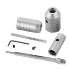 Kit Serra Copo Para Concreto 30/40/50mm Haste E Broca Guia Kit Serra Copo Para Concreto 30/40/50mm Haste E Broca Guia
