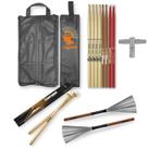 Kit Set Baquetas Diversas + Bag Com01 Liverpool