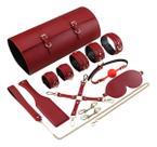 Kit Sex Shop Premium Sensorial Para Casal 13 Peças Em Couro E Metal Com Bolsa