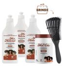 Kit Sh 1L + Cond 1L + Ativador 1L Mel Natural + Mel cola 1L