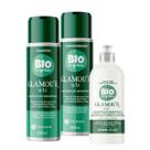 Kit Sh + Cond+Creme de Pentear 300ml Biovegetais UTI Glamour