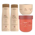 Kit Sh, Cond e Máscara TEC OIL + Máscara 2x1 Cachos Arvensis