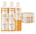 Kit Sh, Cond, Gelatina e Máscara Nutri Waves Apice
