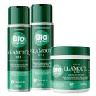 Kit Sh + Cond + Máscara Biovegetais UTI Glamour Reconstrução