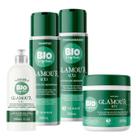Kit Sh+Cond+Mask+Creme Pentear 300ml Biovegetais UTI Glamour