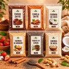 Kit Shake Fit Cremoso 6 itens 100g Farinha de Amendoim Cacau em Pó Farinha de Coco Farinha de Aveia Semente de Chia Canela em pó Kit Shake Fit Cremoso 6 itens 100g Farinha de Amendoim Cacau em Pó Farinha de Coco Farinha de Aveia Semente de Chia Canela em pó
