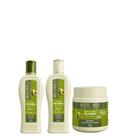 Kit Sham, Cond, Banho de Creme Pós Química 250ml - Bio Extratus