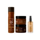 Kit Shamp + Masc + Esfol Capilar + Sérum Café e Cacau -Left