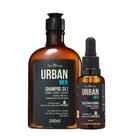 Kit Shampoo 3 em 1 e Óleo para Barba Hidratante Masculino Cabelo IPA Beer Urban Men Kit Shampoo 3 em 1 e Óleo para Barba Hidratante Masculino Cabelo IPA Beer Urban Men