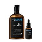 Kit Shampoo 31 Barba Cabelo Corpo 240ml e Óleo para Barba Human 30ml Kit Shampoo 31 Barba Cabelo Corpo 240ml e Óleo para Barba Human 30ml