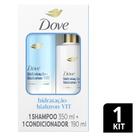 Kit Shampoo 350ml + Condicionador 190ml Dove Hidratação + Hialuron-VIT