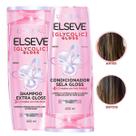 Kit Shampoo 400ml + Condicinador 400ml Elseve Glycolic Gloss Tratamento