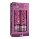 Kit Shampoo 800ml e Condicionador 750ml Salão Em Casa Cronograma Profissional Eico Kit Shampoo 800ml e Condicionador 750ml Salão Em Casa Cronograma Profissional Eico