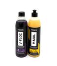 Kit shampoo automotivo sujeira pesada vfloc vmol vonixx limpeza profunda prélavagem e manutenção automotiva