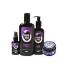 Kit Shampoo, Balm Hidratante, Óleo e Balm 2 em 1 Sândalo Barba de Urso