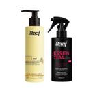 Kit Shampoo Banana e Mel Restaurador 300ml Queratina Líquida Use Essential Day By Day 200ml Raaf Cosmetics