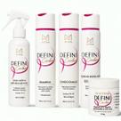 Kit Shampoo Cachos Condicionador Máscara Hidratante Defini Leavein Ativador 300ml Defini
