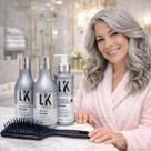 Kit Shampoo Cinza Lokenzzi Condicionador Matizador Antiamarelamento Cabelos Grisalhos, Brancos e Platinados, cabelo amarelado Kit Shampoo Cinza Lokenzzi Condicionador Matizador Antiamarelamento Cabelos Grisalhos, Brancos e Platinados, cabelo amarelado