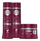 Kit Shampoo Cond e Máscara Pós-progressiva 300ml Haskell