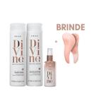 Kit Shampoo, Cond e Sérum Plume Sensation BRAÉ Divine + Brinde