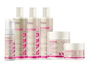 Kit Shampoo, Cond, Gelatina, Ativador, máscara e Mousse Cachos - Apice