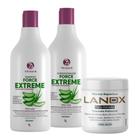 Kit Shampoo + Cond + Máscara Veg Força Extrema Lanox Trihair